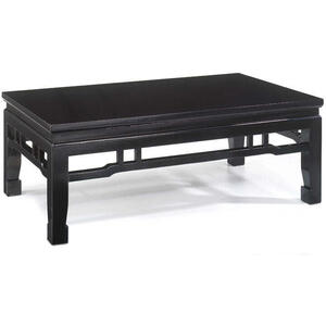 Chinese Kang Style Coffee Table, Black Lacquer