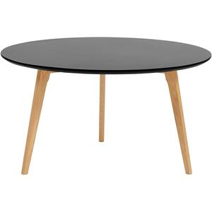 Round Table Coffee Table MDF Black TENNESSEE by Beliani