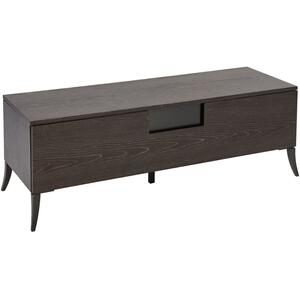 Fitzroy TV Unit Medium Length in Modern Charcoal Wenge Finish