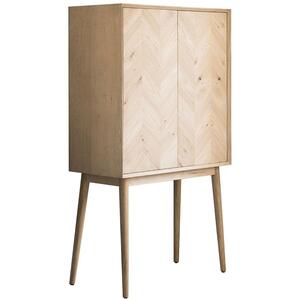 Milano 2 Door Cocktail Cabinet 850x430x1570mm by Gallery Direct