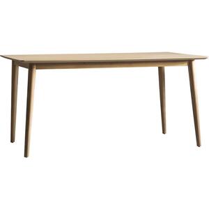 Milano Oak Rectangular Dining Table with Chevron Inlay