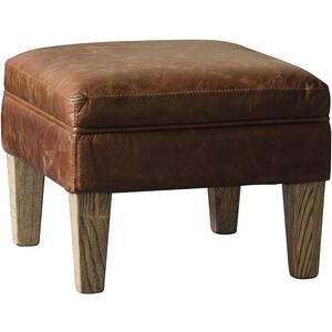 Mr. Paddington Stool Vintage Brown Leather  by Gallery Direct