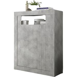 Como Two Door Highboard - Grey Finish