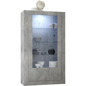 Como Two Door Display Vitrine  - Grey Finish