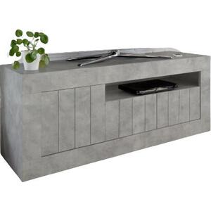 Como Three Door TV Unit - Grey Finish