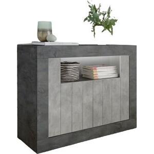 Como Two Door Sideboard - Anthracite and Grey Finish by Andrew Piggott Contemporary Furniture