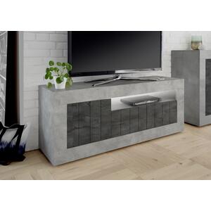 Como Three Door TV Unit  - Grey and Anthracite Finish by Andrew Piggott Contemporary Furniture