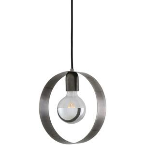 Fossa Modern Circular Metal Pendant Light 24cm Brass or Silver