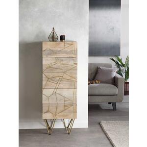 
        Light Gold Tall Chest of Drawers     by Indian Hub