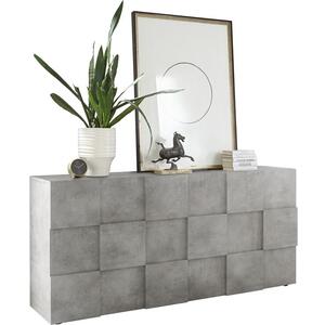 Treviso Three Door Sideboard - Concrete Grey Finish