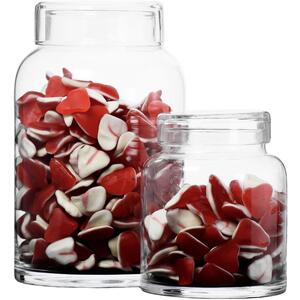 Large Sweet Glass Jar Set of 2 by Solavia