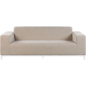 3 Seater Sofa ROVIGO Beige by Beliani