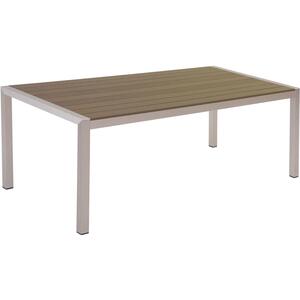 Garden Table Synthetic Material Light Wood VERNIO by Beliani