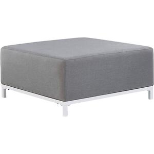 Garden Ottoman Grey with Black ROVIGO by Beliani