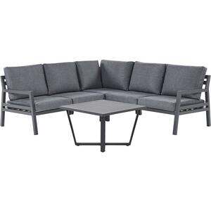 VIZZINI Outdoor Grey Corner Set and Coffee Table