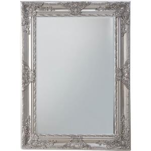 Hampshire Baroque Rectangular Wall Mirror Antique Silver 115cm x 84cm