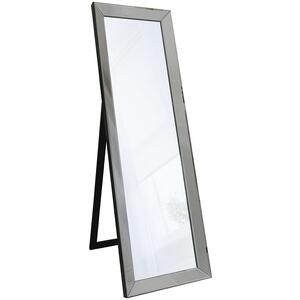 Lunar Cheval Grey Rectangular Floor Mirror with Stand 155cm x 48cm