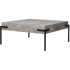 Brunswick Concrete Effect Coffee Table with Iron Frame