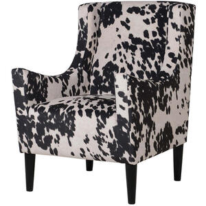 Faux Cow Hide Armchair by The Orchard