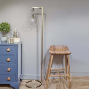 Gold Hanging Bulb Simplistic Floor Lamp