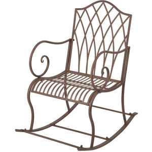 Vintage Rectory Metal Garden Rocking Chair by The Orchard