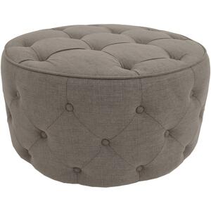 Large Apollosa Grey Buttoned Stool