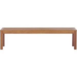 Bench Wood 170 cm Light Wood MONSANO by Beliani