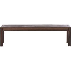 Bench Wood 160 cm Dark Wood TUSCANIA by Beliani