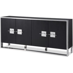 Ophir Four Door Sideboard - Black Ash