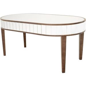 Carlotti Vintage Mirrored & Wood Coffee Table