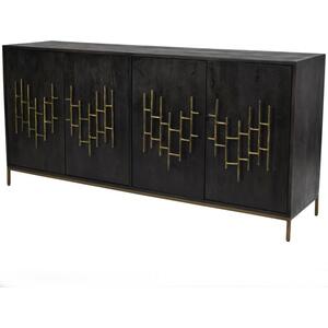 Vienna Dark Mango 4 Door Buffet Sideboard