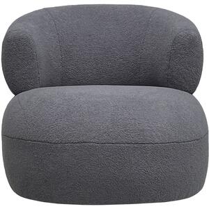 Bubble Occasional Funky Chair in Grey Boucle