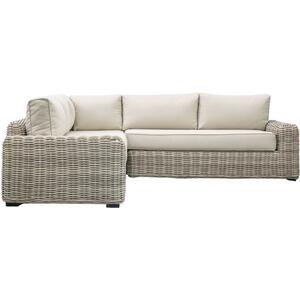 Ragusa Outdoor Rattan Corner Lounge Set - Corner Sofa + Coffee Table