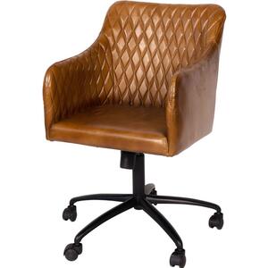 Maxwell Leather Office Chair in Cognac by The Arba Furniture Company