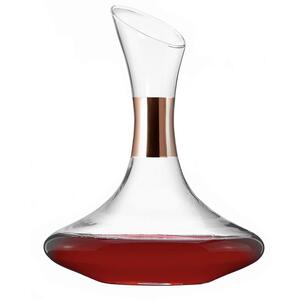 Glass Carafe 700ml with Copper Gold Accent