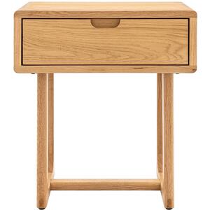 Craft 1 Drawer Bedside Natural 500x400x550mm by Gallery Direct