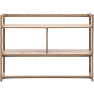 Handi Wooden Open Display Unit Wide in Smoked Oak