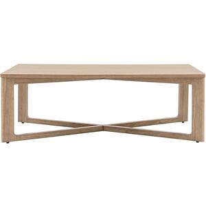 Apartment Retro Oak Panelled Rectangular Coffee Table