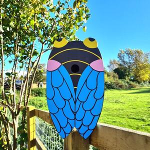 Handmade Cicada Insect Bird Box