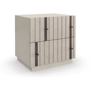 Small two drawer architectural bedside table by Kelly Hoppen  by Andrew Martin