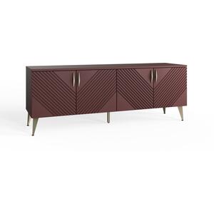 Frank Olsen AVA LED 4 Door TV Cabinet - Deep Mulberry