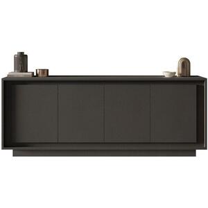 Luna Four Door Sideboard - Black Lava  Finish