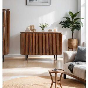 
        Slatted Mango Wood 2 Doors Sideboard     by Indian Hub