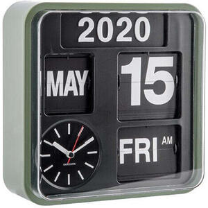 Wall Clock Mini Flip - Green by Red Candy