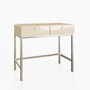 Frank Olsen LYRA 2 Drawer Console Table in Alabaster Off-White with LED Wireless charging by Frank Olsen Furniture