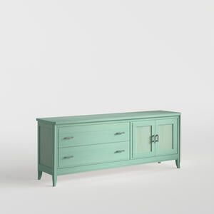 Genova Large TV Stand Green Verde Agua Finish by Carsten Mobel