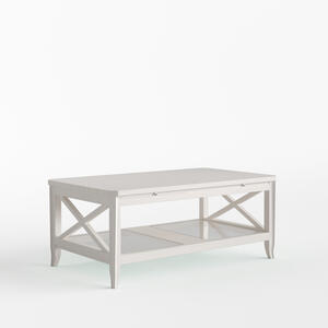 Genova Coffee Table White Decape Finish 