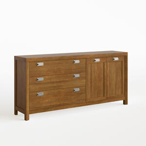 Lyon Three Drawer Two Door Sideboard Tabaco Finish