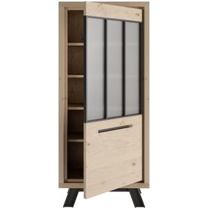 St.James Single Door Display Unit Natural Oak Finish by Carsten Mobel