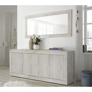 Jorgei Four Door Sideboard White Pine Finish